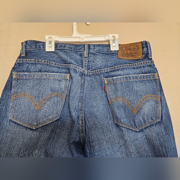 Levis Boot Cut Classic Blue Denim Jeans - Picture 8 of 8